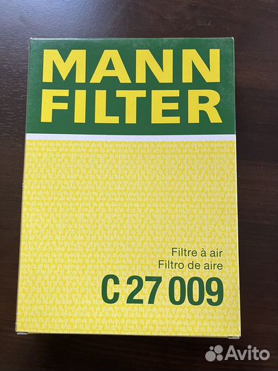 Фильтр воздушный Mann C27009
