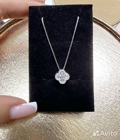 Подвеска в стиле Van Cleef серебро