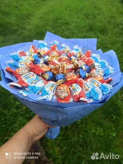 Сладкие букеты из конфет