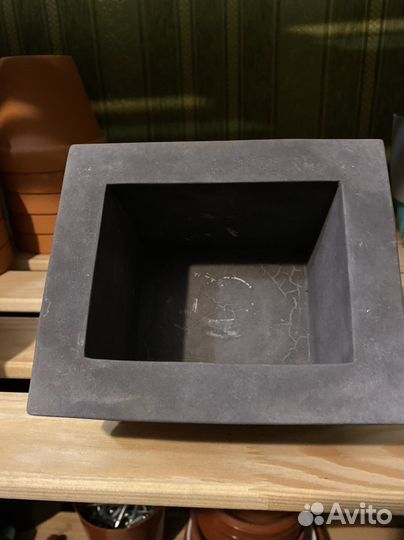 Кашпо бетонное авторское