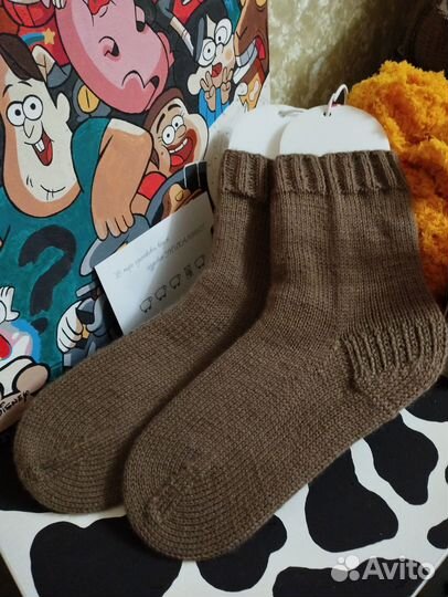 Вязаные носочки ручной работы