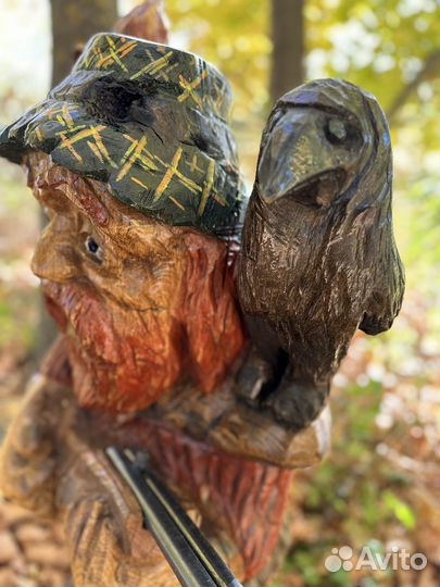 Скульптура из дерева. Охотник Себастьян