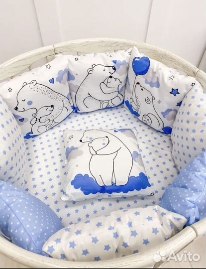 Бортики в детскую кроватку