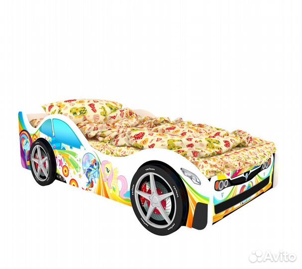 Кровать-машина Монако с колесами (2шт.)