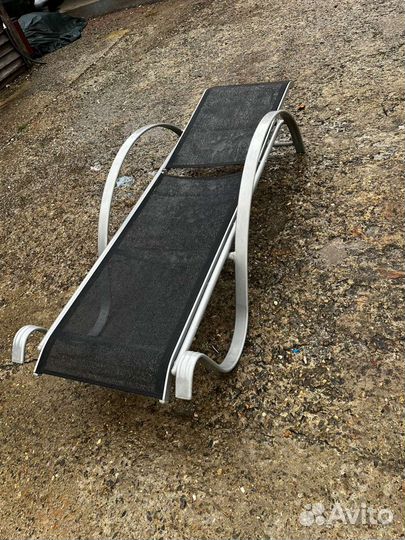 Шезлонг лежак алюминий