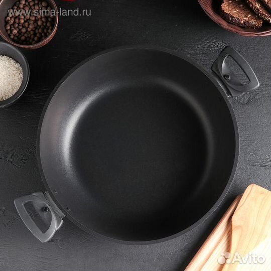 Сотейник «Традиция», d30 см, стеклянная крышка, съ