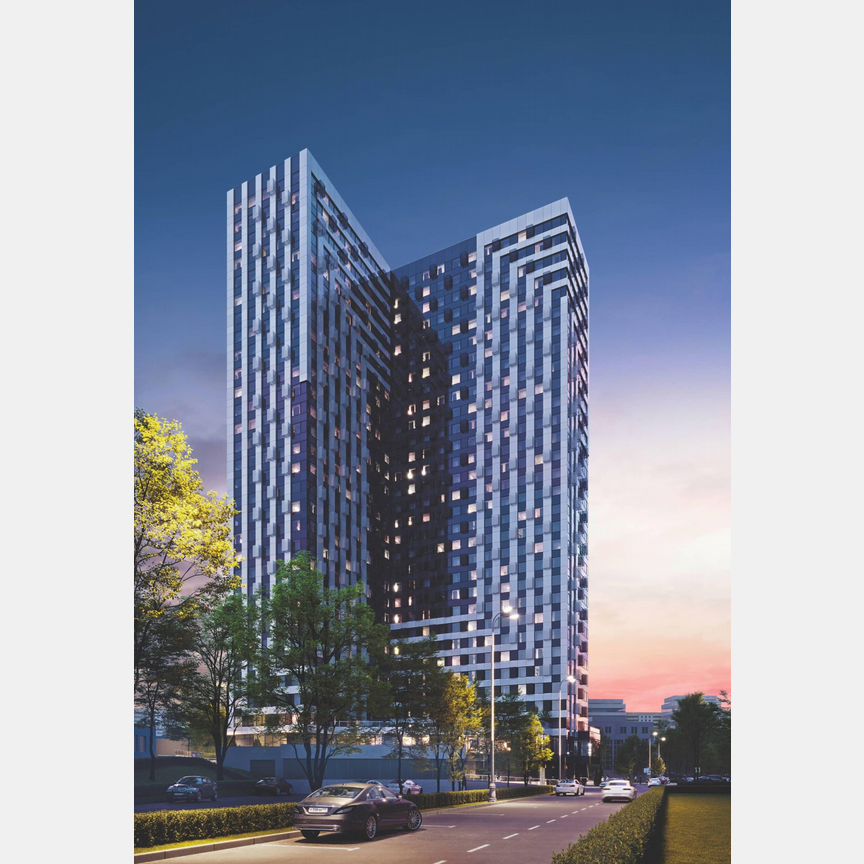 Апартаменты-студия, 22,9 м², 26/30 эт.