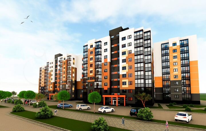 2-к. квартира, 47,9 м², 9/9 эт.