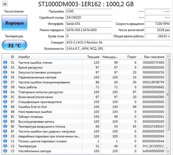 Жесткий диск Seagate 1Tb 3.5