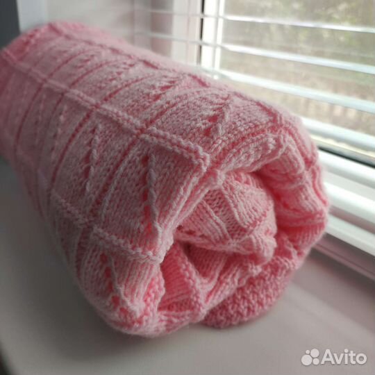 Плед детский вязаный