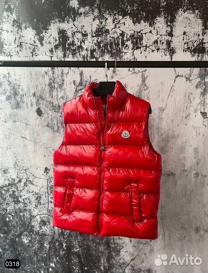 Жилетка Moncler глянцевая мужская