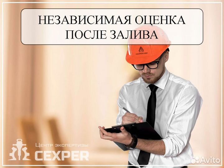 Оценка ущерба после залива