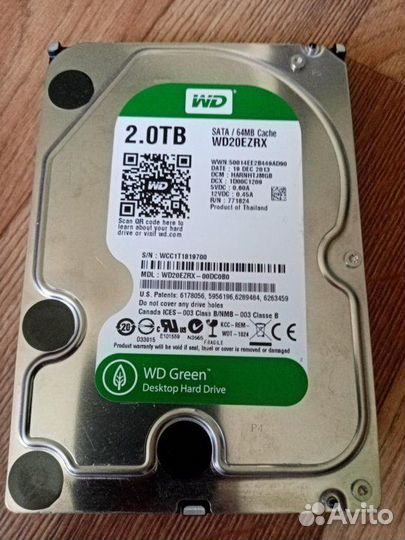 Жёсткий диск hdd WD 2 Tb