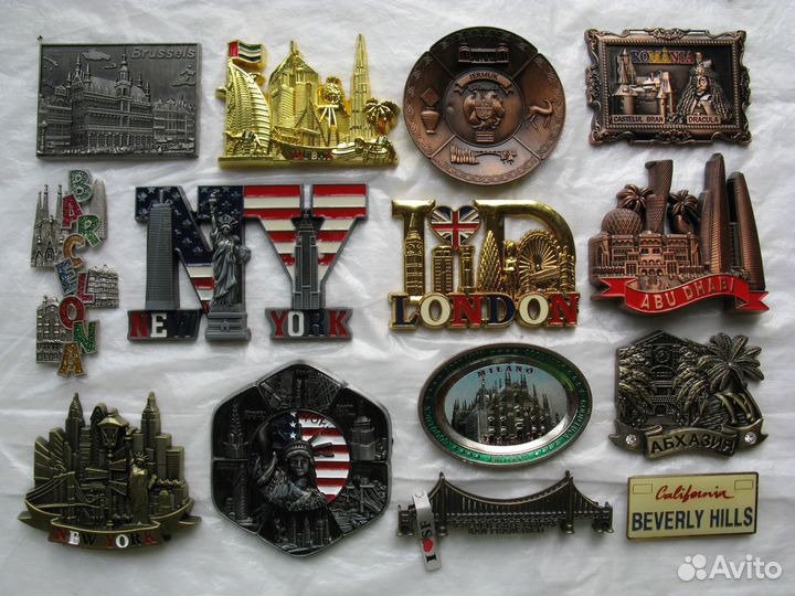 Магниты на холодильник. Часть 2. Зарубежные металл