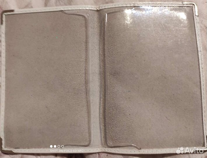 Обложка для паспорта кожаная с фото Высоцкого