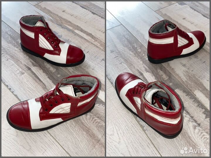 Красивые кожаные ботинки