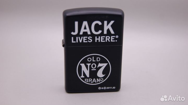 Zippo 218 Jack Daniels black mate