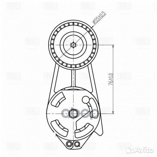Ролик привод. ремня для а/м BMW 1 F20 (11) 1.6