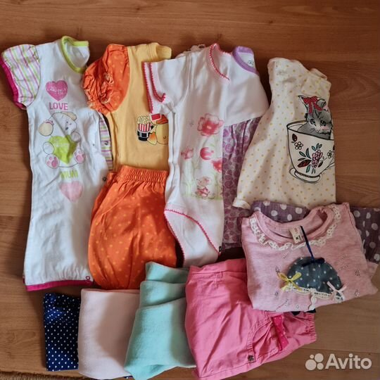 Детские вещи пакетом на девочку 74 80