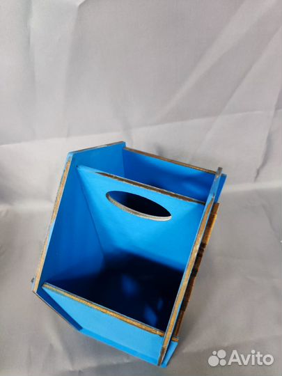 Детский именной настольный органайзер из дерева