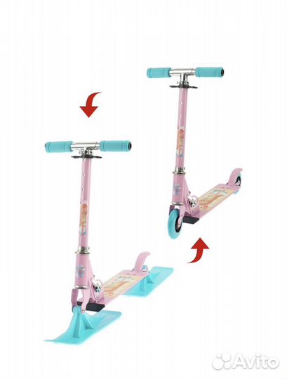 Самокат снегокат 2 в 1 новый
