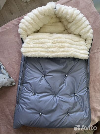 Конверт на выписку, в коляску теплый