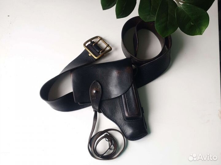 Ремень кобура протирка пистолетный ремешок бу