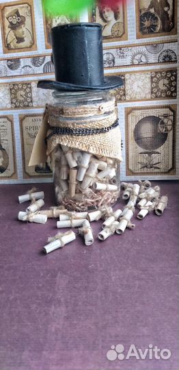 Подарок на 14 23 февраля Баночка Причины любви