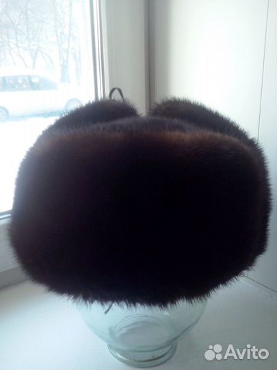 Шапка норковая ушанка