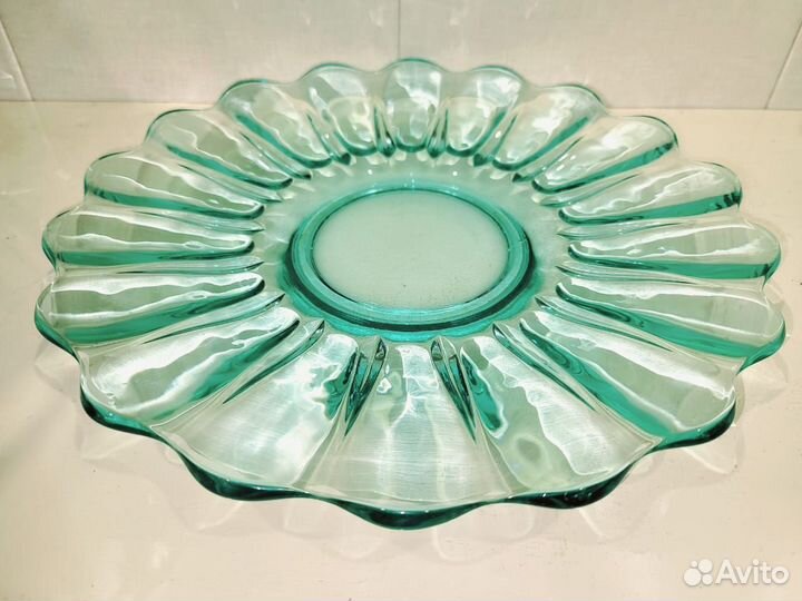 Набор цветной посуды из стекла