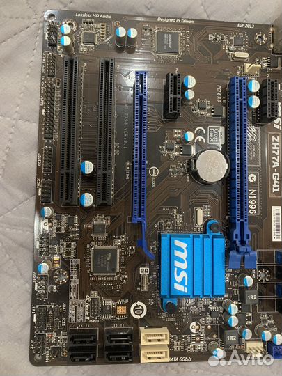 Материнская плата msi zh77a-g41 полурабочая