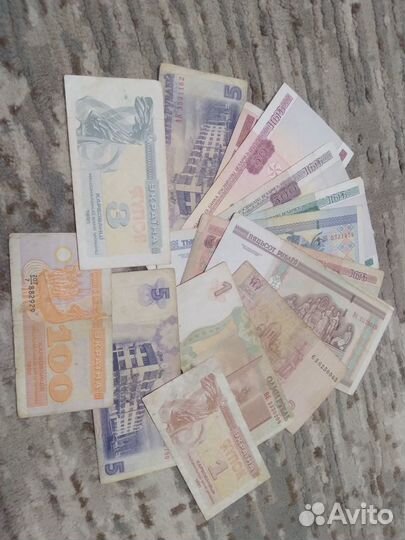 Банкноты разные