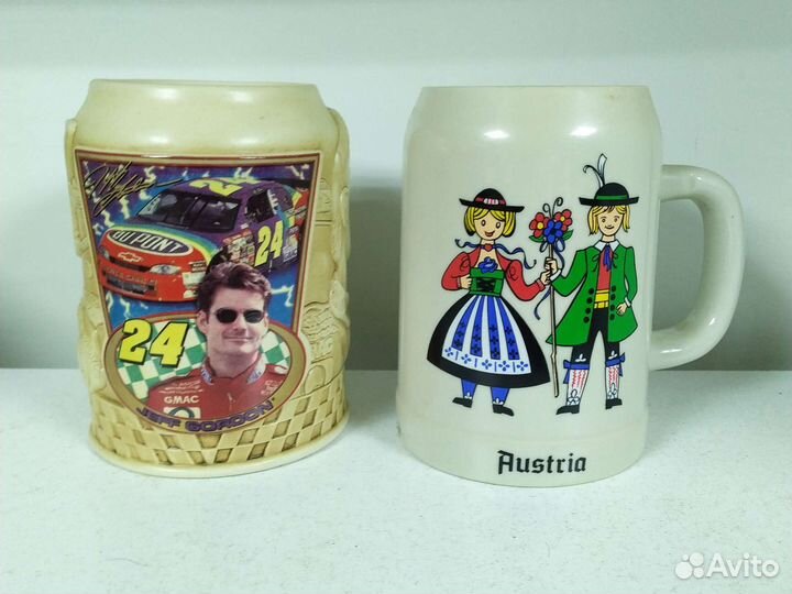 Пара пивных кружек, керамика