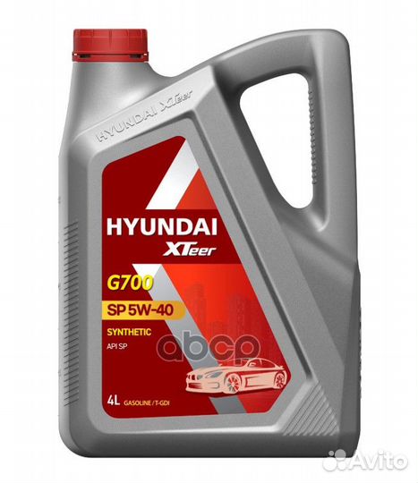 Gasoline G700 5W40 синтетика 5W-40 4 л. hyundai