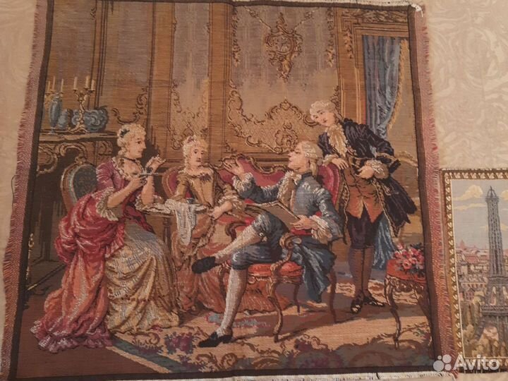 Картина гобелен и Париж Эйфелева башня