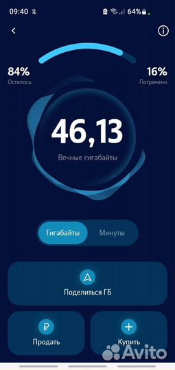 Продажа гб теле2