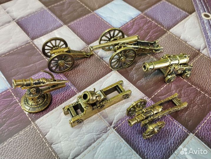 Модель пушки миниатюра бронза ручная работа