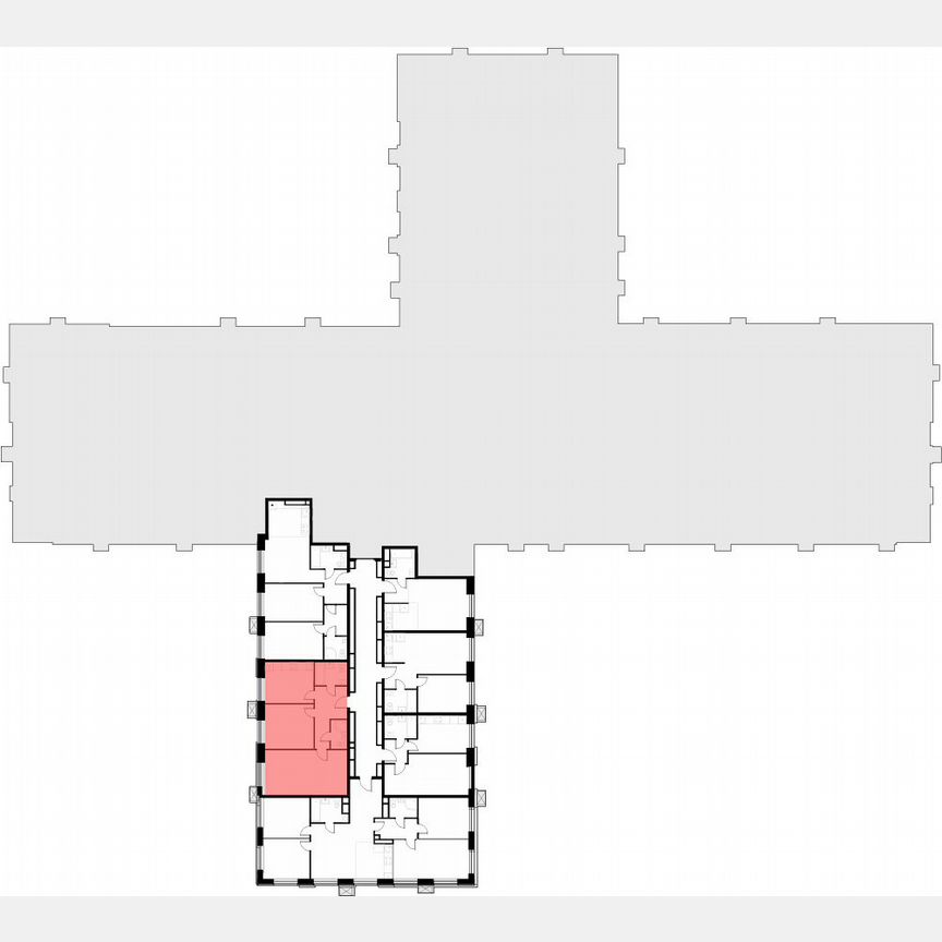 2-к. апартаменты, 61 м², 10/30 эт.