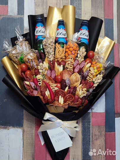 Подарок на 23 февраля. Вкусные букеты