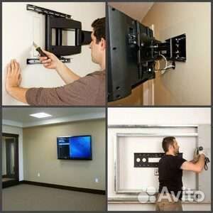Установка кронштейна для телевизора на стену