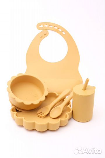 Посуда детская силиконовая Львенок