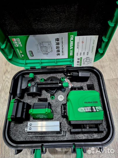 Лазерный уровень Ruiba Проф инструмент в кейсе