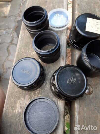 Линза и кольца удлинители для фотоаппарата Зенит