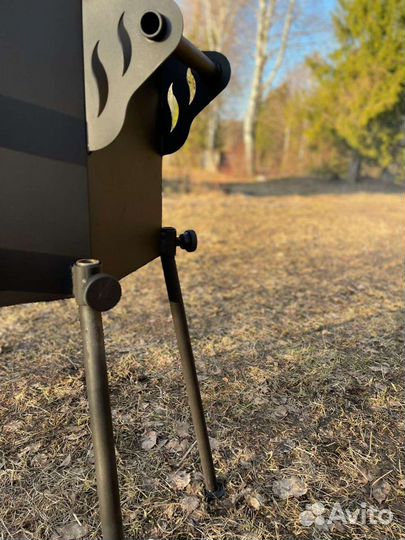 Печь под казан с трубой