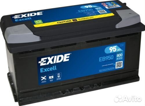 Аккумулятор 95 ач Exide. Доставка бесплатно
