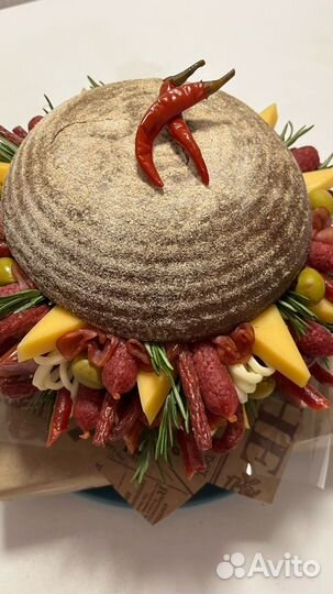 Мужской букет из колбасы и сыра - Бургер-букет