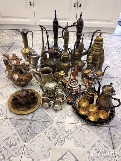 Чайники, кофейник, кумган, медь, латунь, бронза