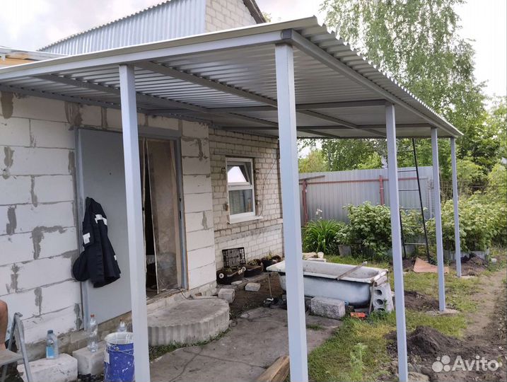 Навесы из профнастила