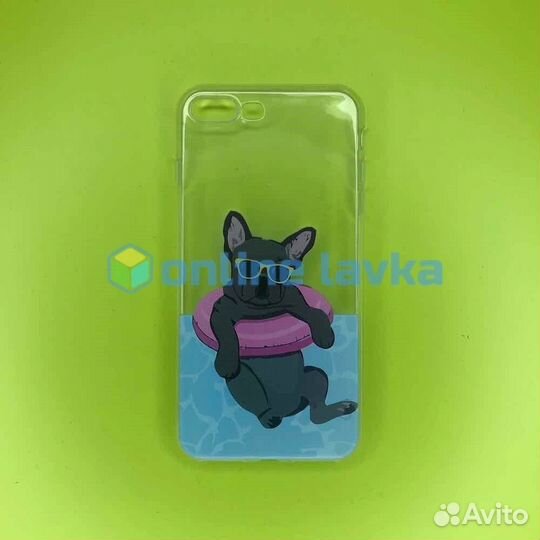 Чехол sc088 iPhone 7+ / iPhone 8+ собака в круге