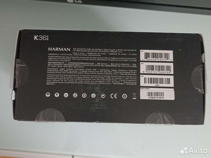 Наушники AKG 361 Harman проводные